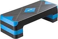 VEVOR Adjustable Aerobic Step Platform 28-Inch, 550 lbs Capacity, 4-8in Heights, Non-Slip Home Gym Stepper for Cardio HIIT Strength Training