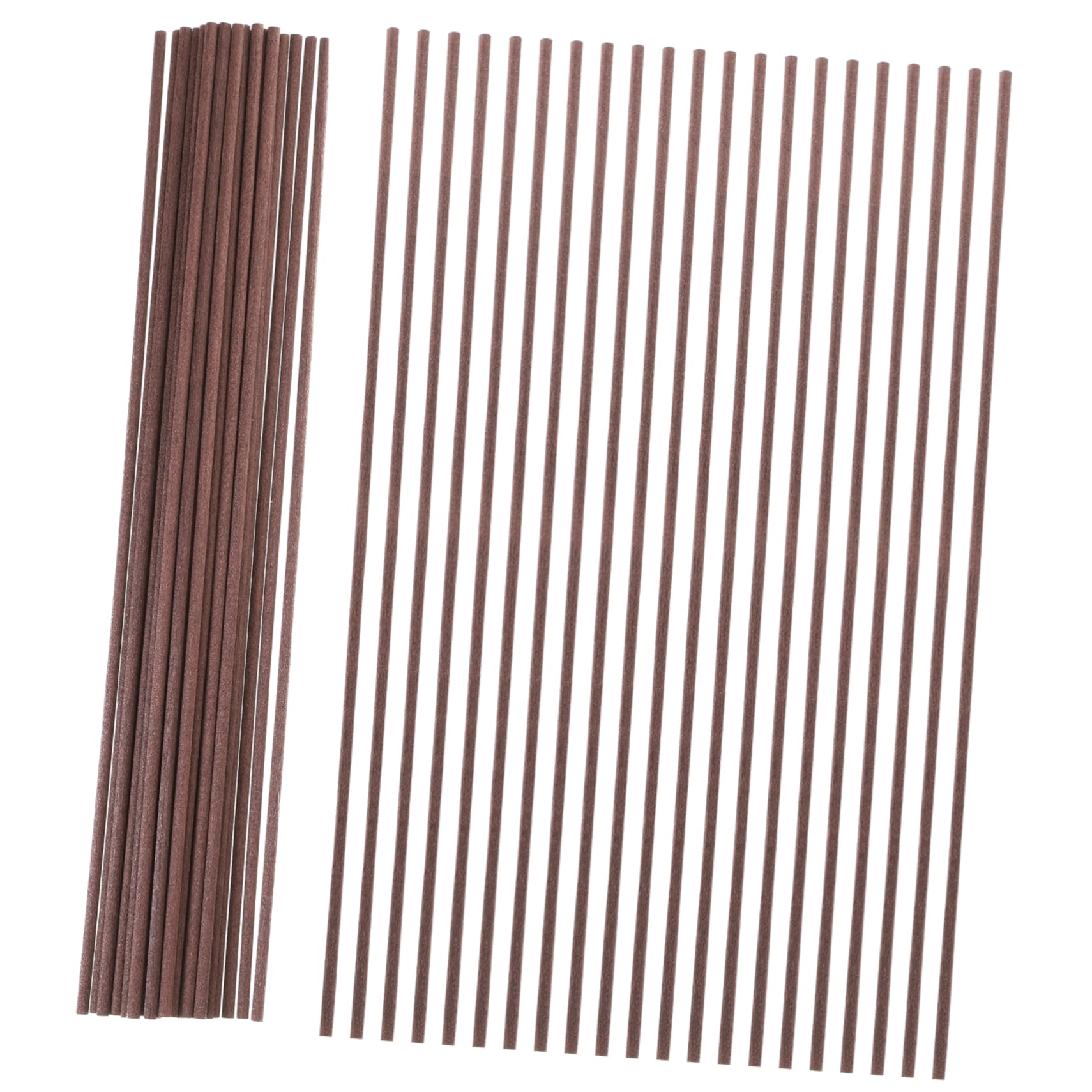 Luxshiny Rattan Fragrance Diffuser Set 30pcs Sticks 23cm Length Coffee Brown No Fire Home Aroma Decorative