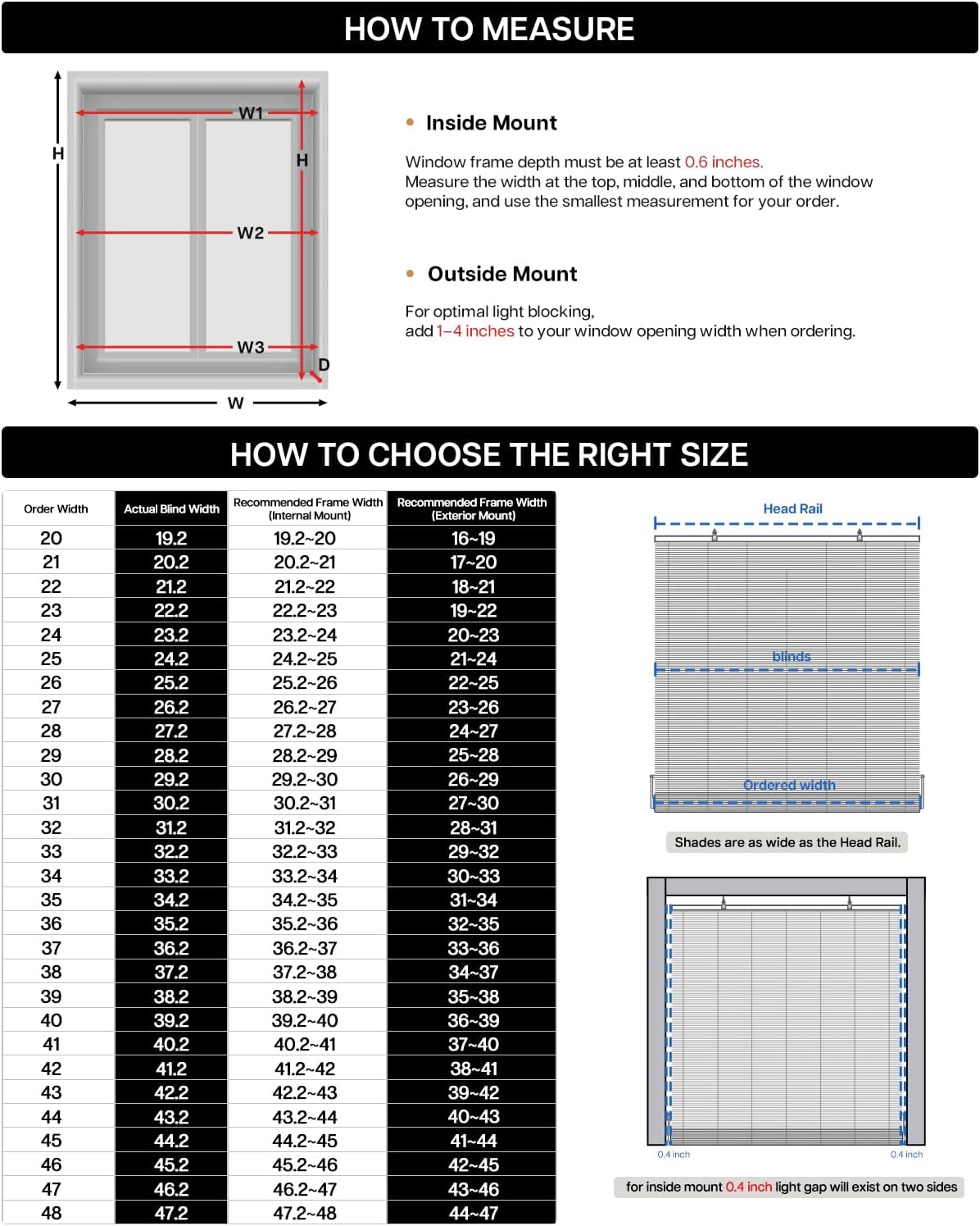 LazBlinds Cordless Bamboo Blinds, Easy Install Roller Shades for Windows, Hook-On Light Filtering Bamboo Shades for Interior Indoor Windows, 23" W x 48" H, Star-Off White