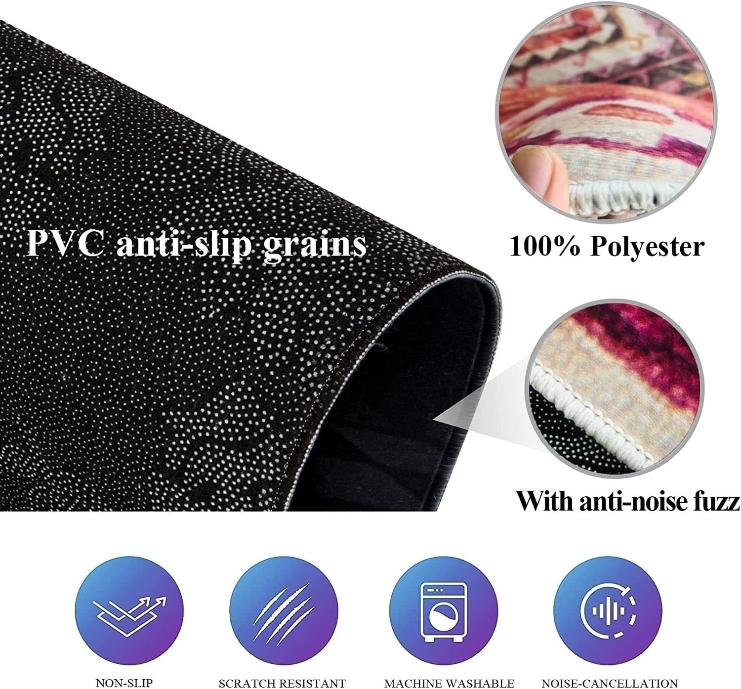 チェアマット 椅子 マット チェアマット 床保護マット ゲーミングチェアマット コンピュータゲームチェアマット、堅木張りの床用の星空