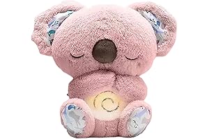 Tranquil Comfort: Embrace the Serene Slumber of Our Sleeping Koala Plush with Breathing Simulation