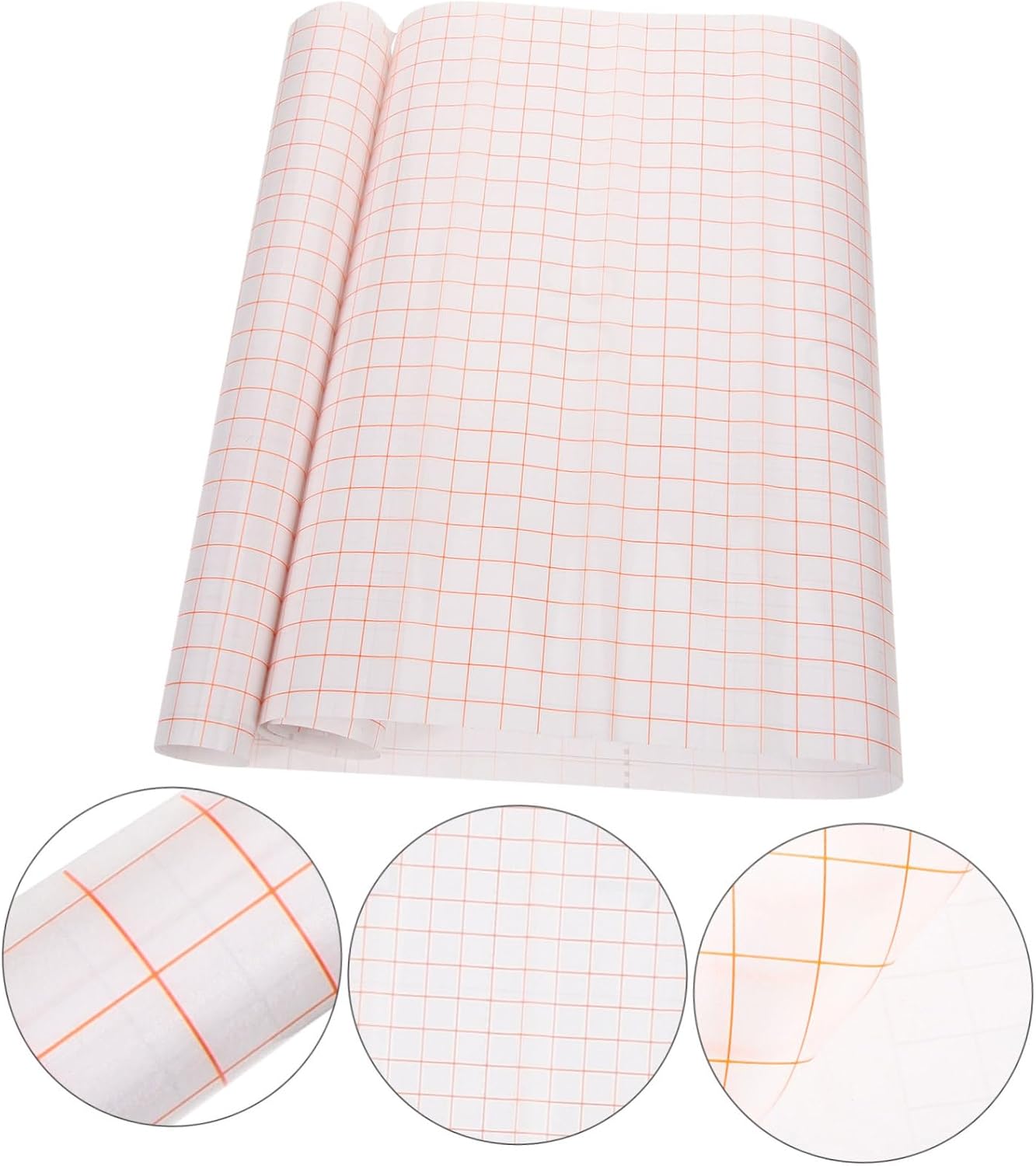 1roll Self-Adhesive Transfer Tape for Vinyl Transparent Film Alignment Grid for Easy Transfers Smooth for Stickers Ceramics and Walls