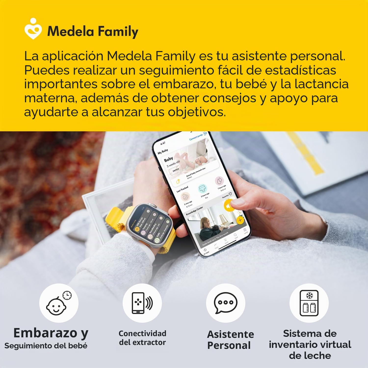 Medela Swing Maxi Extractor de leche manos libres | Fácil, intuitivo, ideal para desplazamientos Doble extractor de leche eléctrico manos libres