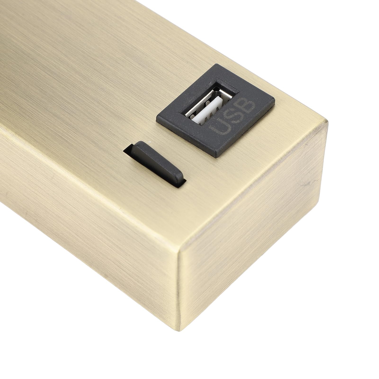 Faretto LED a parete Porta USB Angolo regolabile Look elegante Luce da comodino Camera da letto Soggiorno da 85 a 265 V