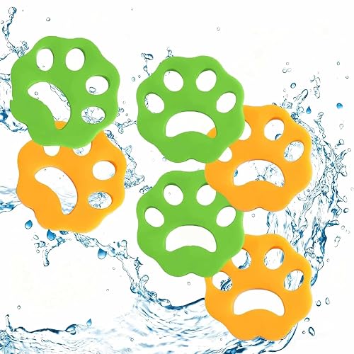 JOOTUEPO Quita Pelos Mascota, 6 PCS Atrapa Pelos Lavadora Mascotas, Elimina Pelo de Perro/Gato