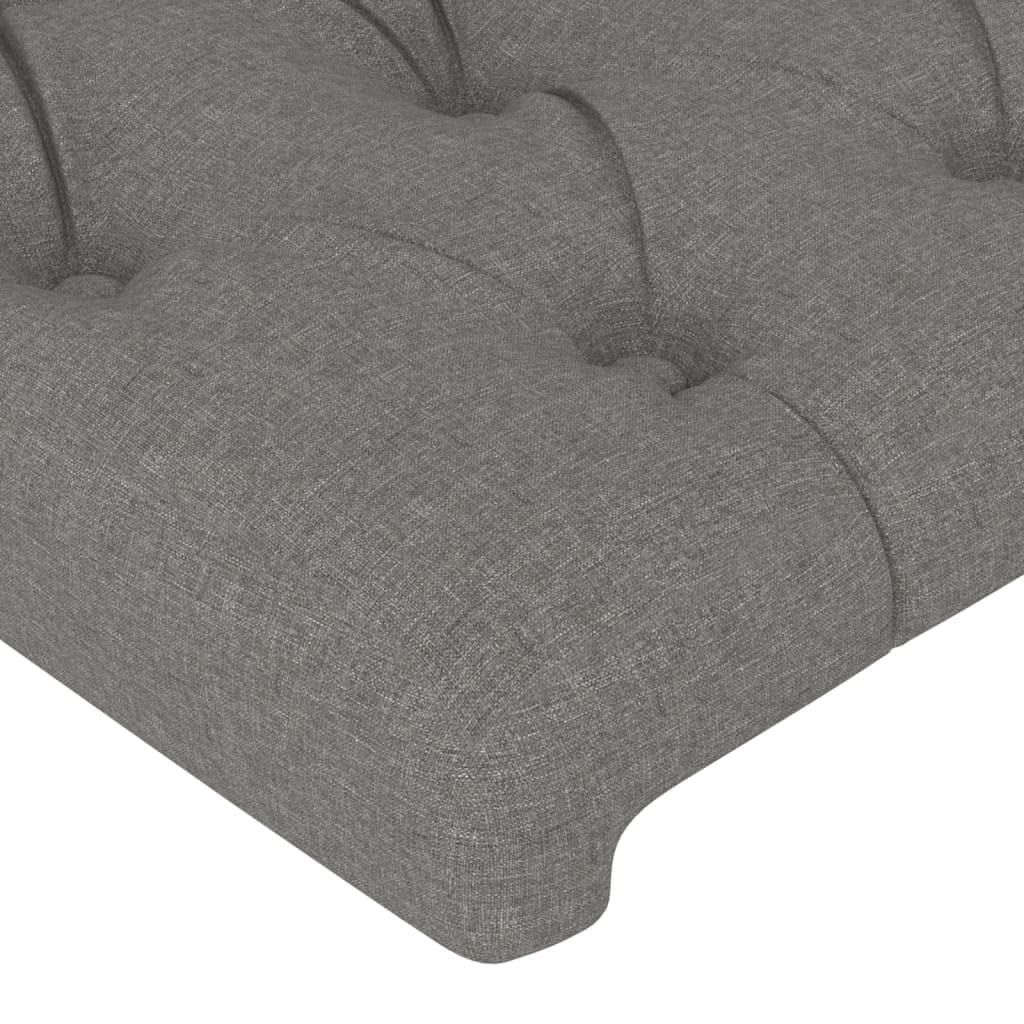 vidaXL Hoofdborden 2 st 80x5x78/88 cm stof donkergri