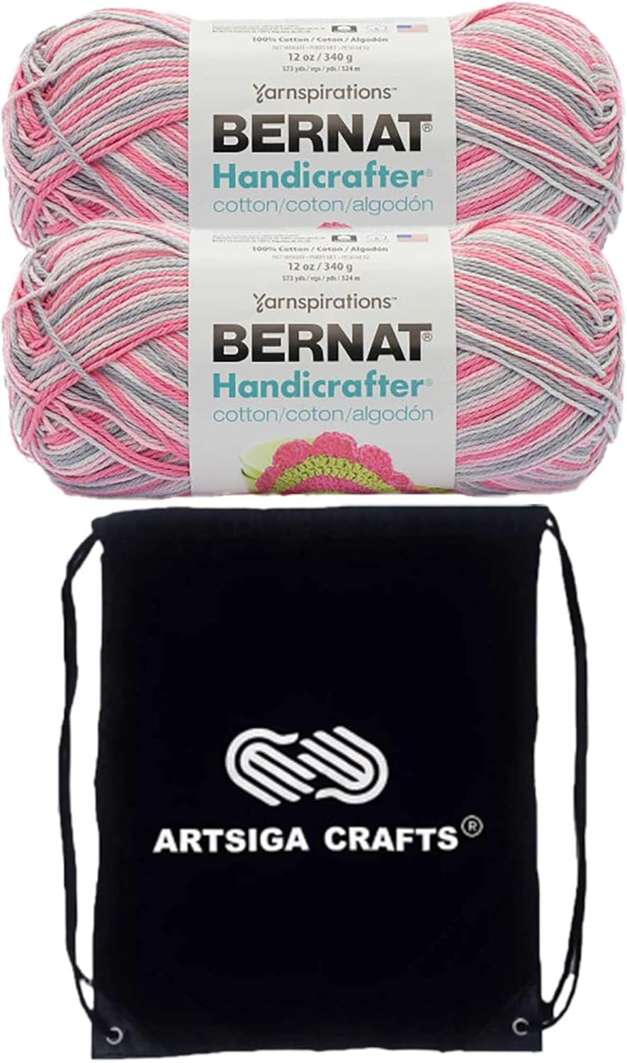 Bernat Handicrafter Cotton 340g Ombres Granite Pink 162034