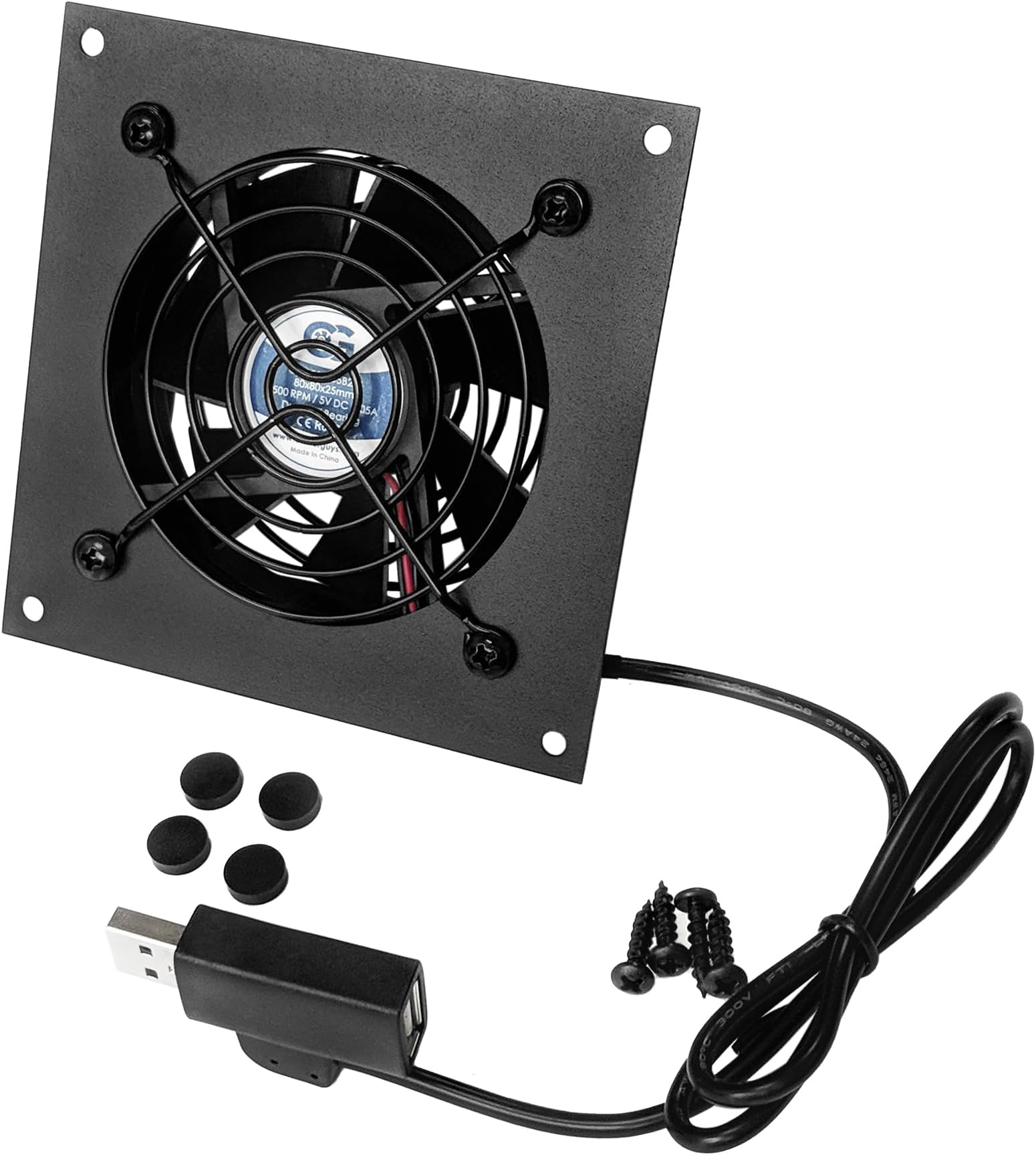 USB Powered Cooling Fan Kits (Single 80mm)