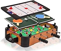 Vista 1 de Point Games Mesa de hockey, mini juegos de mesa para niños, juego de arcade para niños y niñas, gran regalo para niños a partir de 3 años