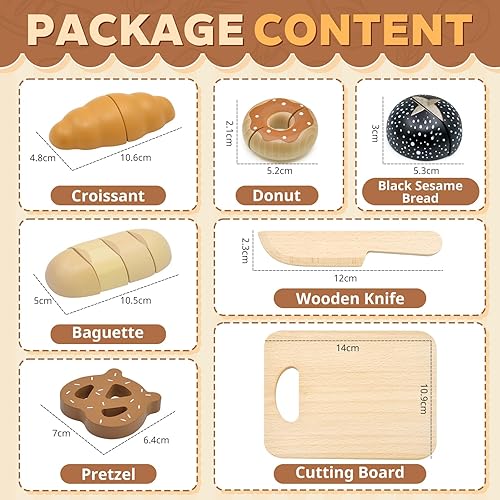 Miniatura 2 de Acelane Juguetes de cocina, juego de comida para niños, juguetes de panadería para niños y niñas, regalo de cumpleaños