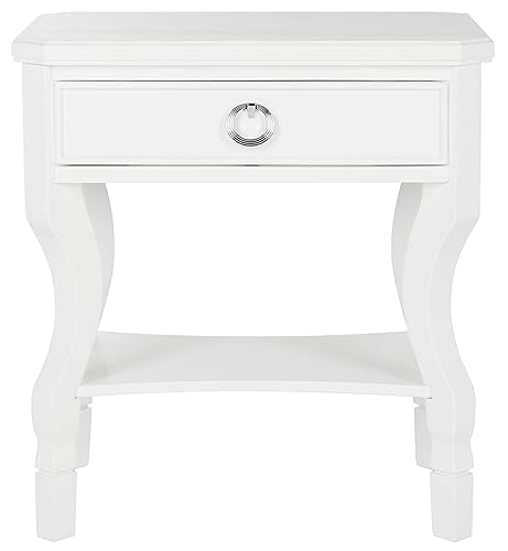 Home Collection Alaia White 1-Drawer Nightstand