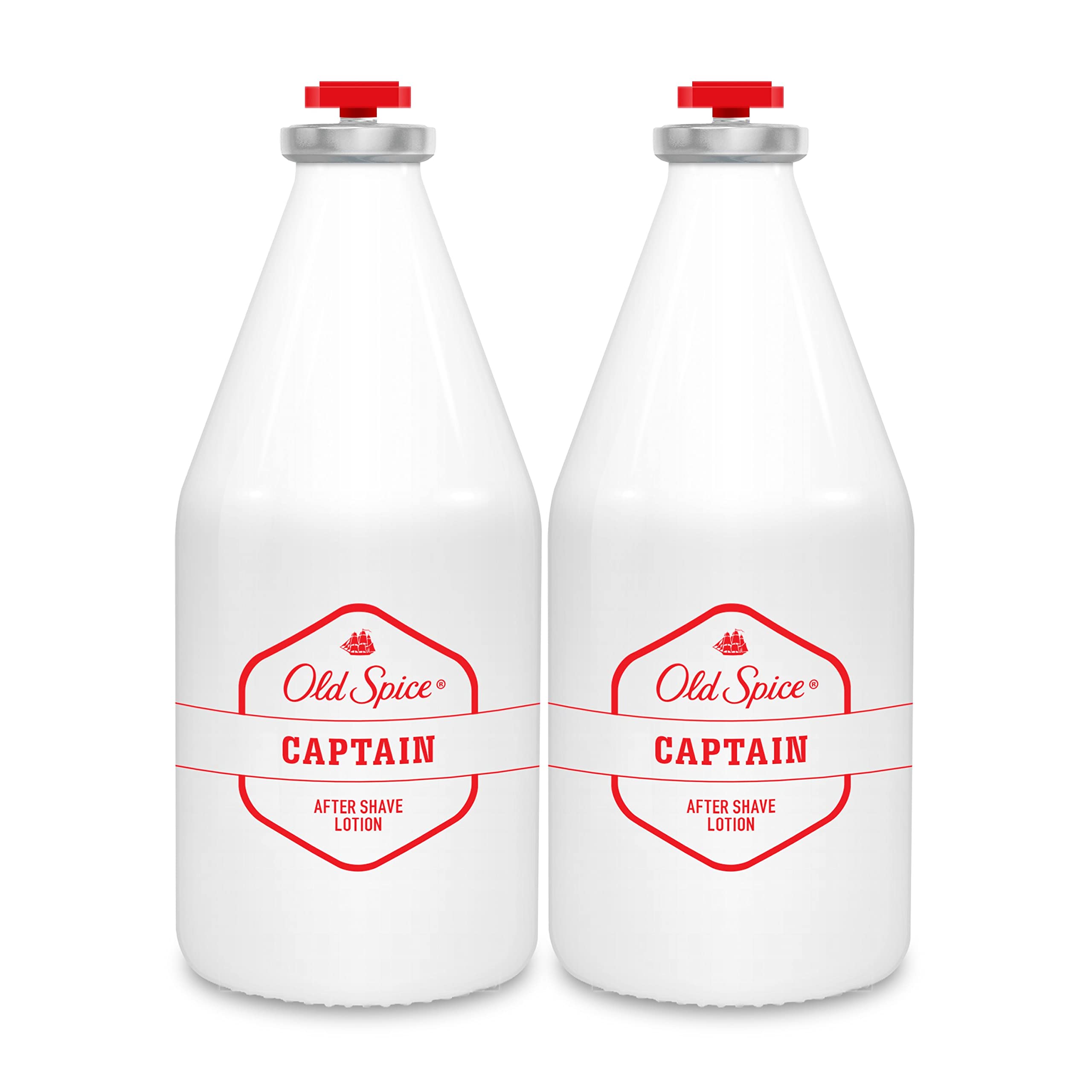 Old Spice Captain Loción Aftershave, PACK x 2, 100 ml