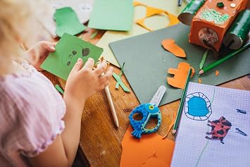 Fiskars Children's animal scissors fish motif for right and left hand users, blue, length 13 cm