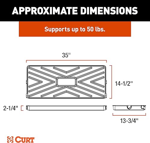 Miniatura 3 de CURT 18425 Pakka Cargo Caddie SUV Trunk Organizer, 34" x 14" Collapsible Storage Tray, Seat Back Mounted Cargo Carrier, 50 lb Capacity for Groceries