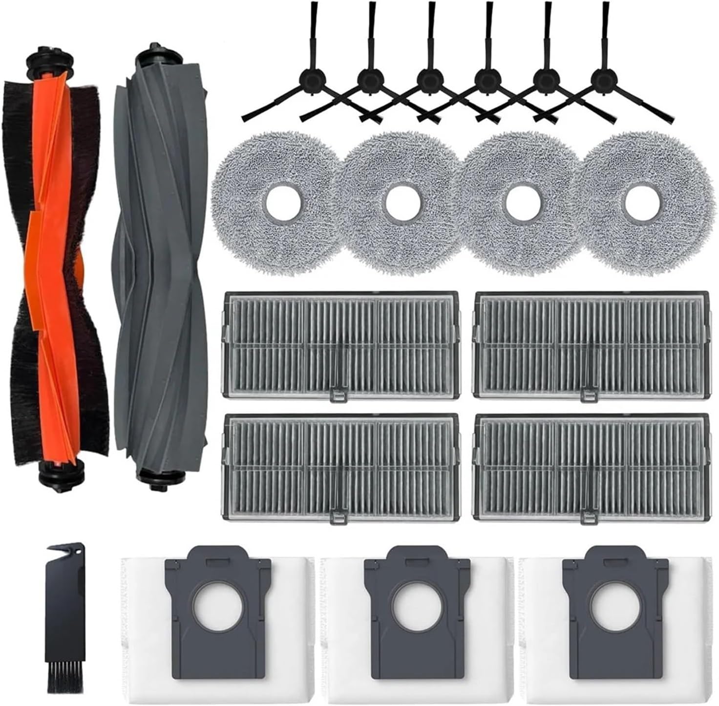 mop pads, Compatible For Dreame X30 Ultra Robot Vacuum Cleaner Main Side Brush Hepa Filter Mop Cloth Dust Bags Replacement Accessories,for cleaner accessory