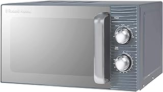 Russell Hobbs RHM1731G Inspire 17L 700w Grey Solo Manual Microwave with 5 Power Levels, Timer, Defrost Setting, Easy Clean