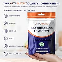 Vista 9 de Vitamatic Lactobacillus Salivarius - Polvo probiótico - Soporte digestivo - 3.53 oz (3.5 onzas) - 100 porciones