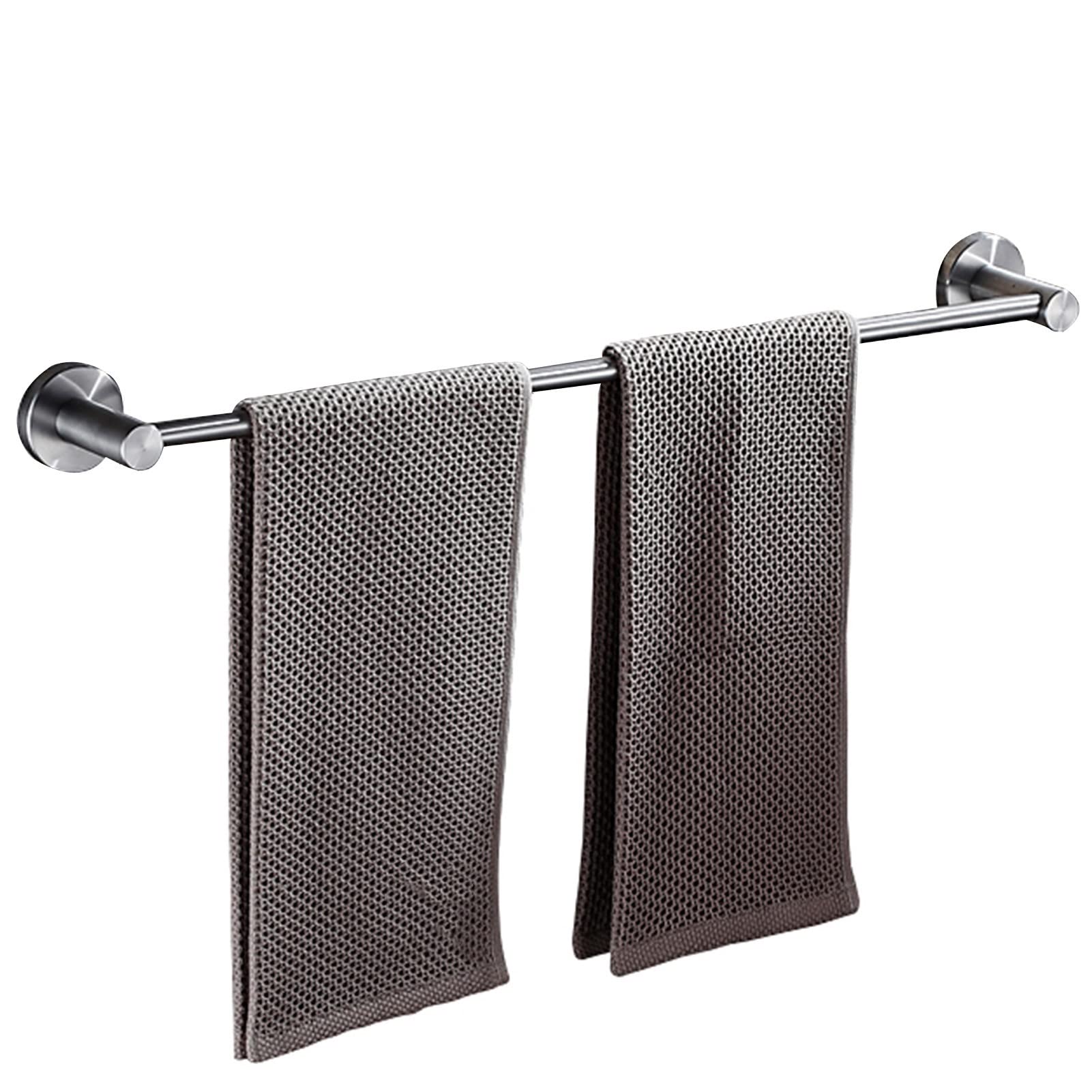 Portasciugamani a Parete, Portasalviette Singolo da Bagno Portasalviette in Acciaio Inossidabile con Finitura Spazzolata 40cm~120cm Opzionale, (Dimensioni : 60cm)
