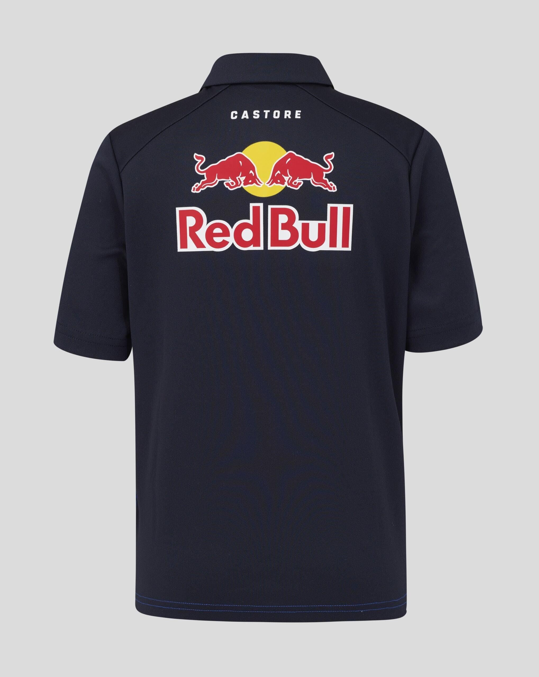 Red Bull Racing Maglietta ufficiale Castore 2026, maglietta da pilota Isack Hadjar di F1, blu navy e blu corsa