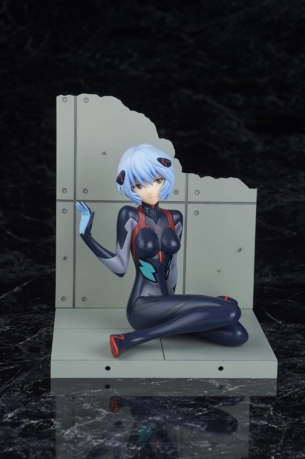 Bell Fine Evangelion: 3.0+1.0 Thrice Upon A Time: Rei Ayanami (Plugsuit Version) 1:7 Scale PVC Figure, Multicolor