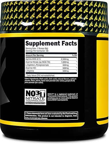 Miniatura 8 de Primaforce Polvo complejo de L-arginina (30 porciones por botella  Mango de melocotón) Potente suplemento de construcción de proteínas para obtener