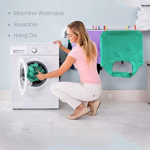 Vista 199 de BeeGreen Bolsas para comestibles, lavables a máquina, paquete de 12 bolsas extragrandes reutilizables, resistentes, plegables con banda Moss Marrs