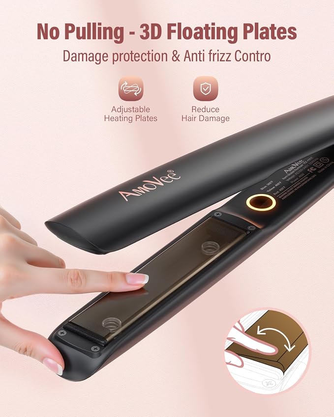 Plancha para cabello 2 en 1 con calentado rápido y cerámica miniatura 4