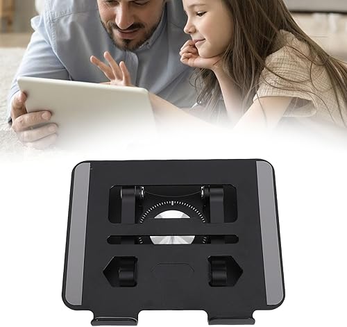 Miniatura 7 de Goshyda Soporte para tableta, soporte de escritorio de aluminio giratorio 360, soporte de escritorio ajustable y plegable, universal para tabletas