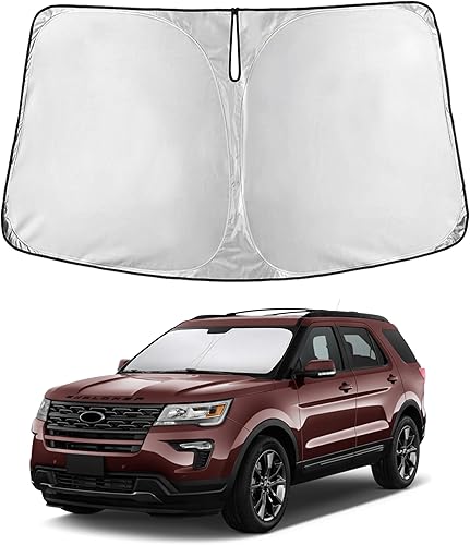 Miniatura 212 de EcoNour Parasol para Subaru Crosstrek 2013-2015 2016 2017, visera solar para parabrisas delantero y ventana, bloqueador de calor UV y protector