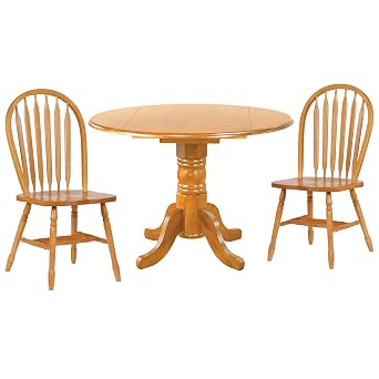 Sunset Trading Oak Selections Dining Table Set, Small, One Size, Light Finish