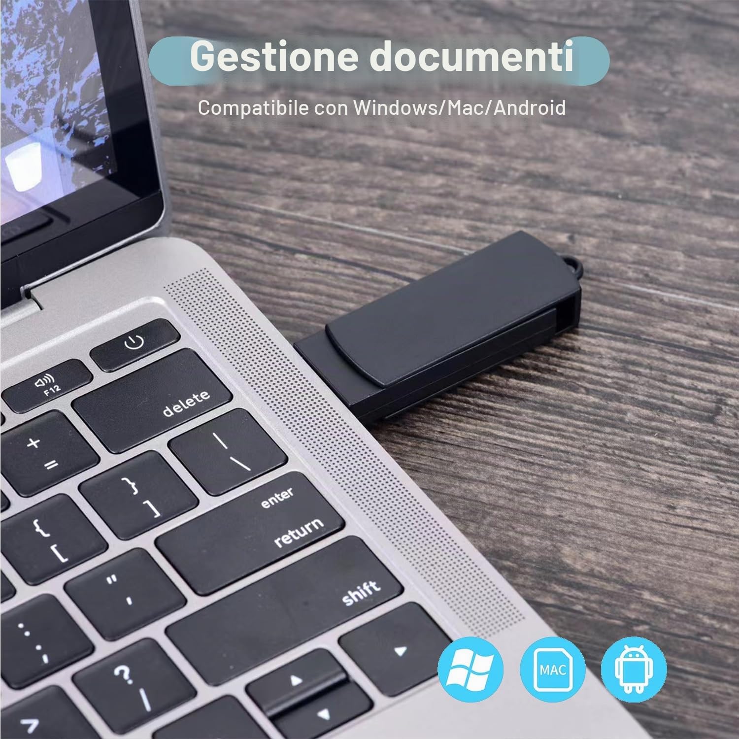 64GB Registratore Vocale Portatile, USB Digital microfono Riproduzione per Conferenze e Riunioni per Lezioni, Riunioni, Interviste