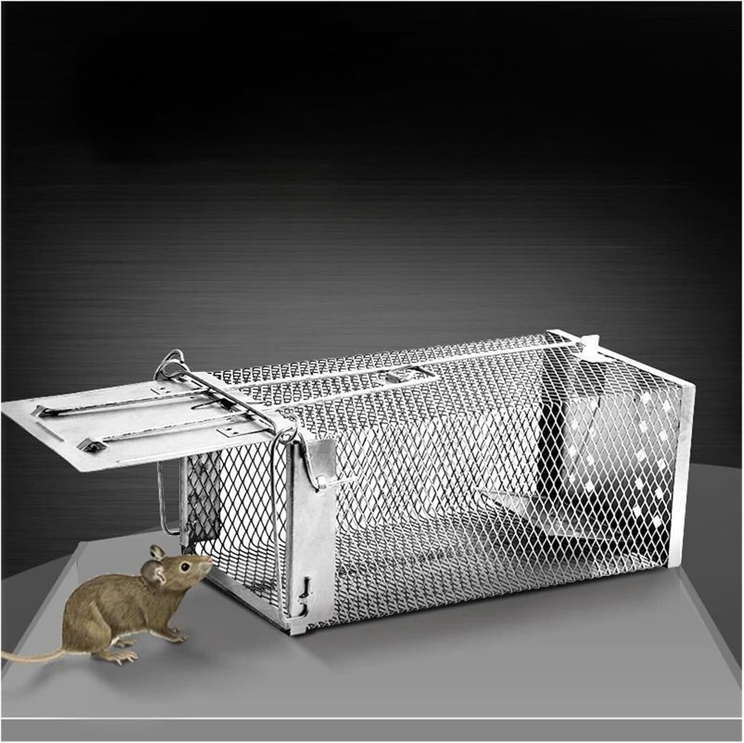 Household Automatic Continuous Cycle Galvanized Mouse and Rat Trap 27.5x14.5x11.5cm