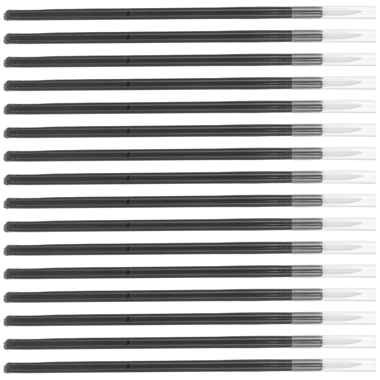 COHEALI 200pcs Fine Tip Eyeliner Brushes with Caps - Precision Applicator Pens for Sharp Eye Makeup, Portable Set for Beginners & Pros