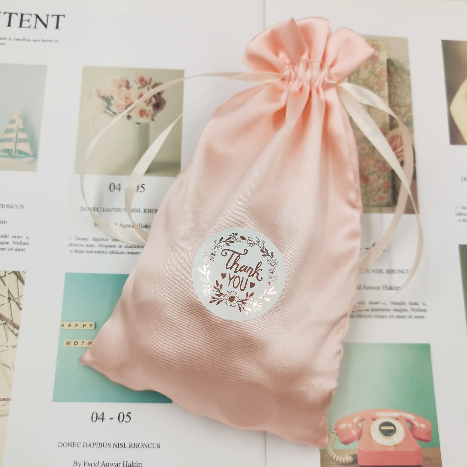 GBATERI Satin-Geschenktüten Mit Kordelzug – 35 Stück, 15,5x23 Cm, Für Hochzeit, Geburtstag, Babyparty, Weihnachten
