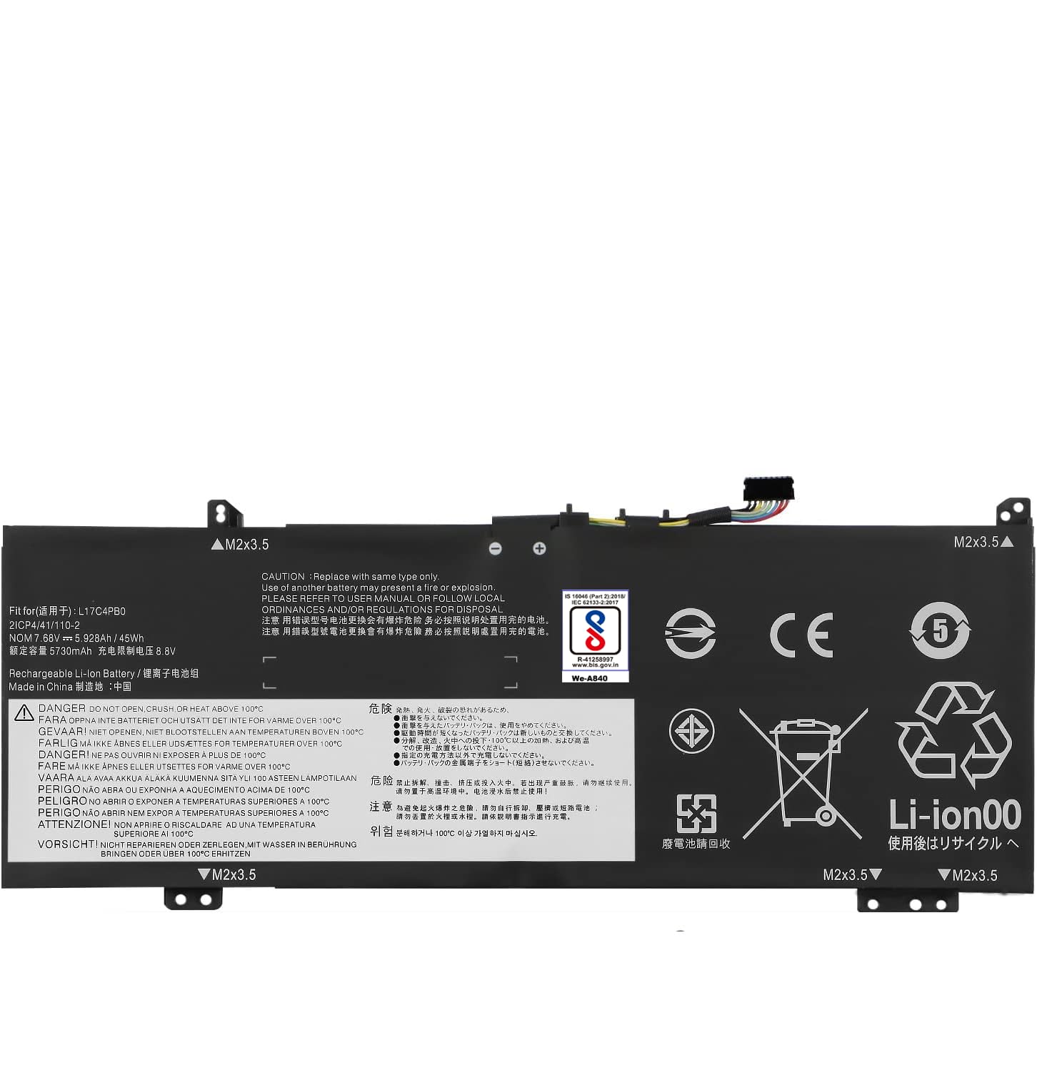 Wefly L17C4PB0 Laptop Battery Replacement for Lenovo Flex 6-14IKB 14ARR IdeaPad 530S-14ARR 530S-15IKB 530S-14IKB Series L17M4PB0 L17M4PB2 L17C4PB2 5B10Q16066 5B10Q22883 5B10Q16067 Laptop Battery (B0CTTXQKQP) Amazon Price History, Amazon Price Tracker