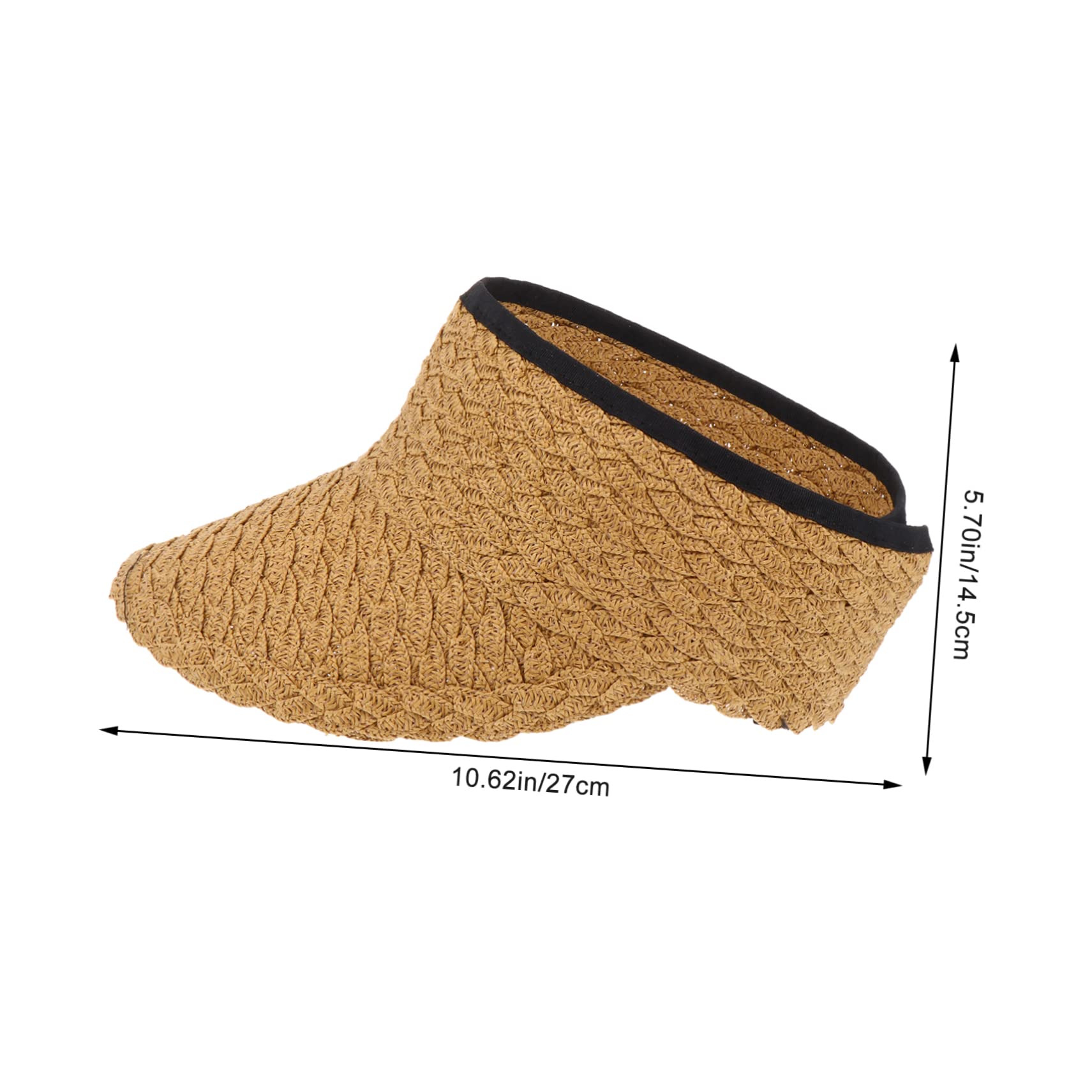 CALLARON Sombrero De Copa Vacío Bloquear Playa Plegable Hombres Sombrero para El Sol Sombrero De Pesca Arriba Borde Proteccion Sombrero para El Sol Reversible Tapa Khaki