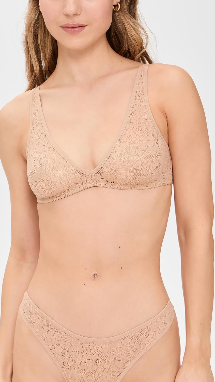 Eberjey Women's Soft Stretch Lace Plunge Bralette