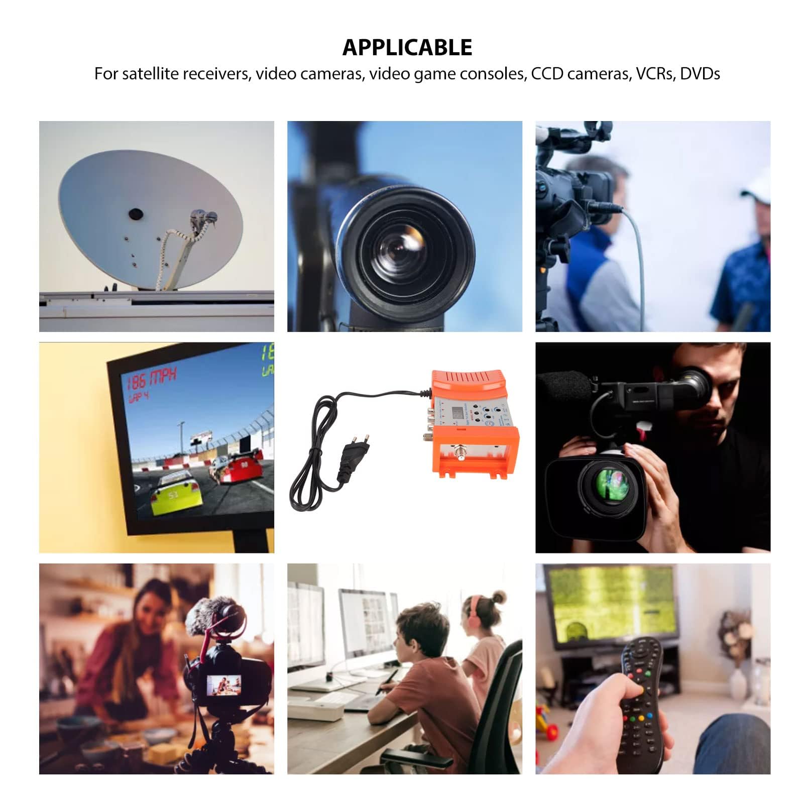 Modulateur AV vers RF Numérique VHF UHF pour TV PAL NTSC