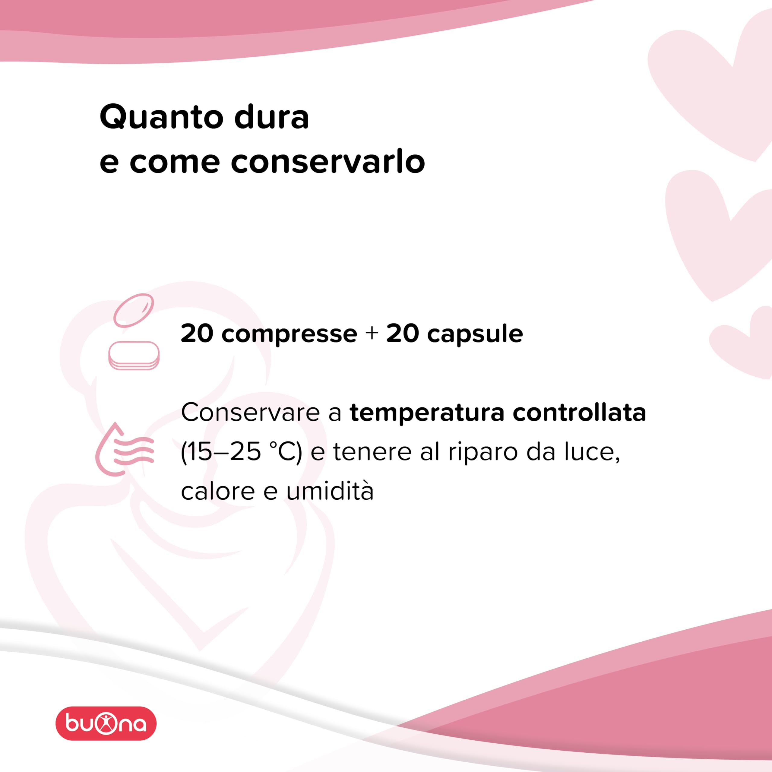 Buona Amantar Integratore Allattamento Mamma e Post Parto 20 Compresse + 20 Capsule con Vitamine, Minerali, DHA, Galega e Silimarina. Senza Glutine e Lattosio