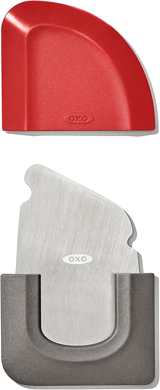 OXO Outdoor Kitchen 3in1 Squeegee and Scraper,Red/Grey
