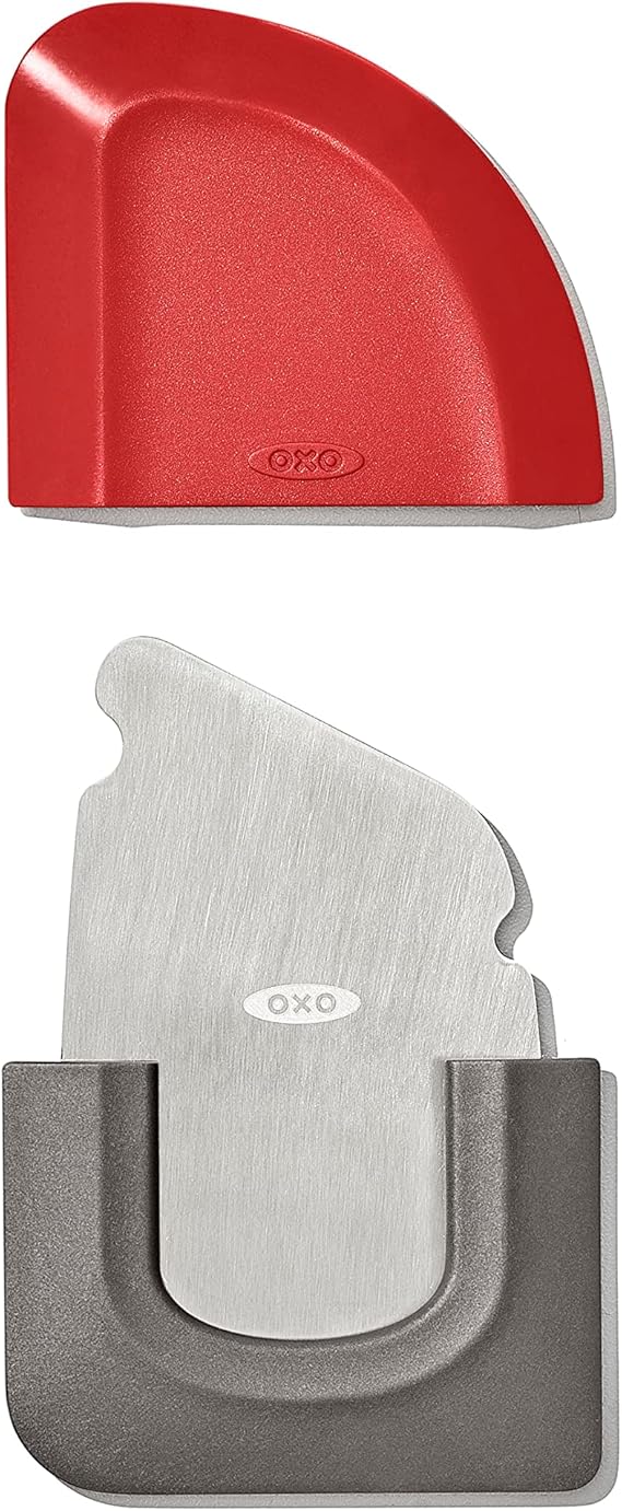 OXO Outdoor Kitchen 3in1 Squeegee and Scraper,Red/Grey