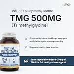 Herba Methylated Multivitamin with 500mg TMG & Methylated B Complex - 120 Capsules | 15 in 1 Formula | B Complex Vitamins for Women & Men including Methyl Folate Supplement | Vegan | Made in Canada
