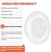 Vista 3 de Placa giratoria de vidrio para microondas de 11.25 pulgadas apta para Samsung GE, bandeja giratoria de vidrio para microondas de 11 1/4 pulgadas