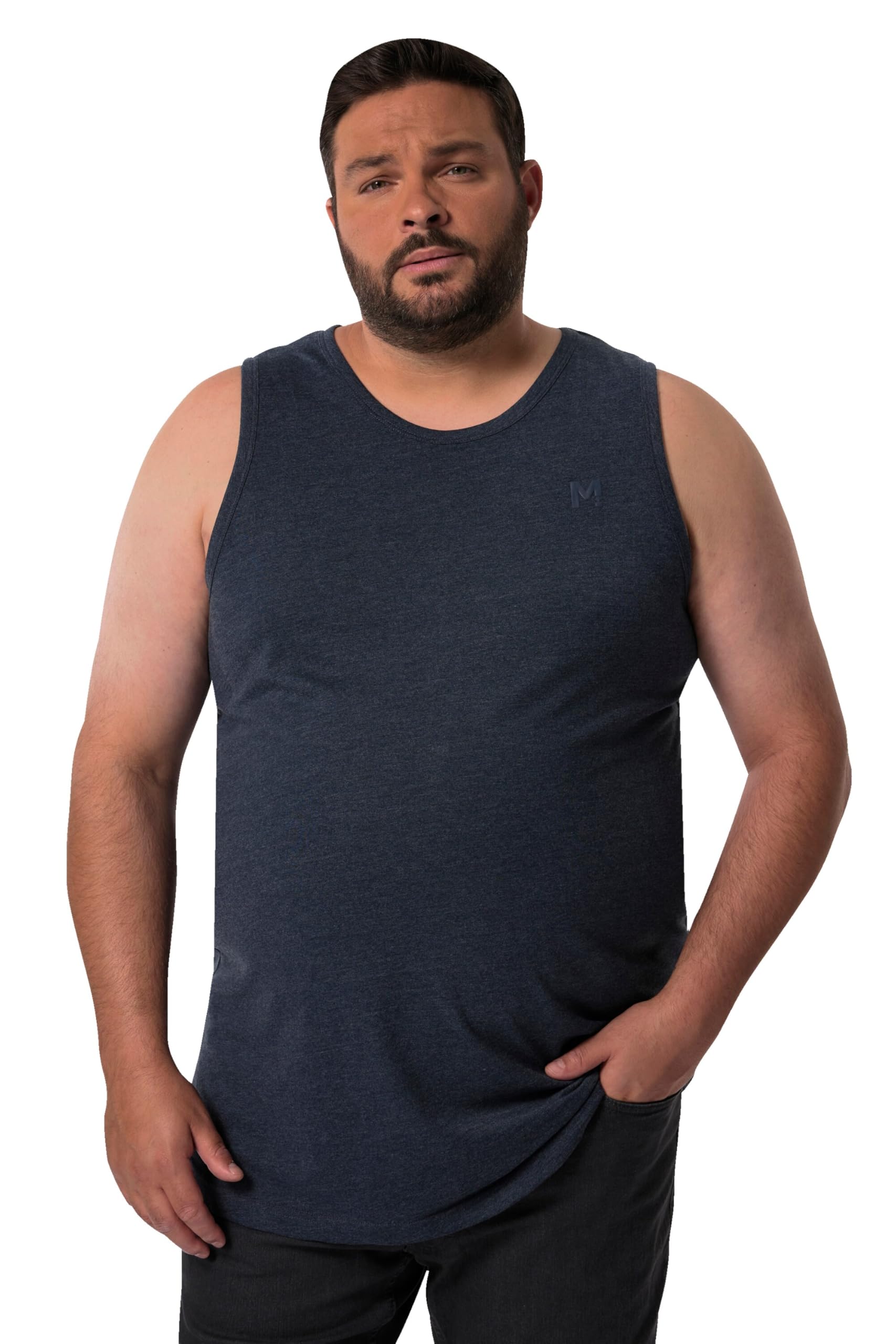 Men Plus Herren große Größen Übergrößen Menswear L-8XL Tanktop, Basic, Rundhals 836303