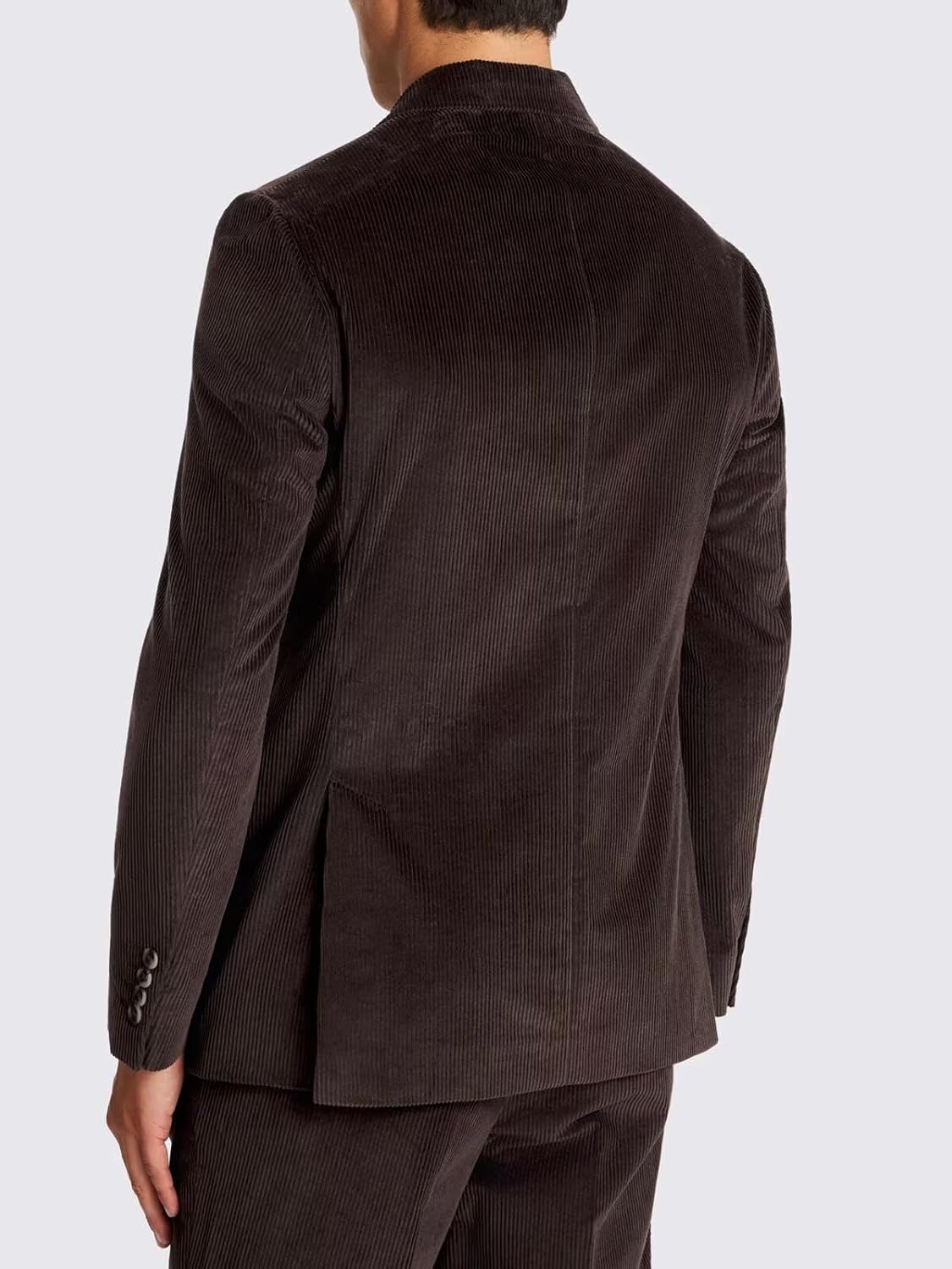 Mens Corduroy Blazer Double Breasted Mens Blazer Formal Business Peaked Lapel Suit Jacket Casual Sport Coat