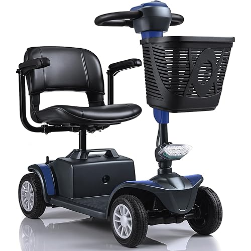 Vive Mobility Scooter for Seniors - Electric Wheelchair Scooter for Adults, Elderly - Motorized Power Wheel Chair Mobility Aid - 4 Wheel Motor Medical Device for Safe, Comfortable, Long-Range Travel