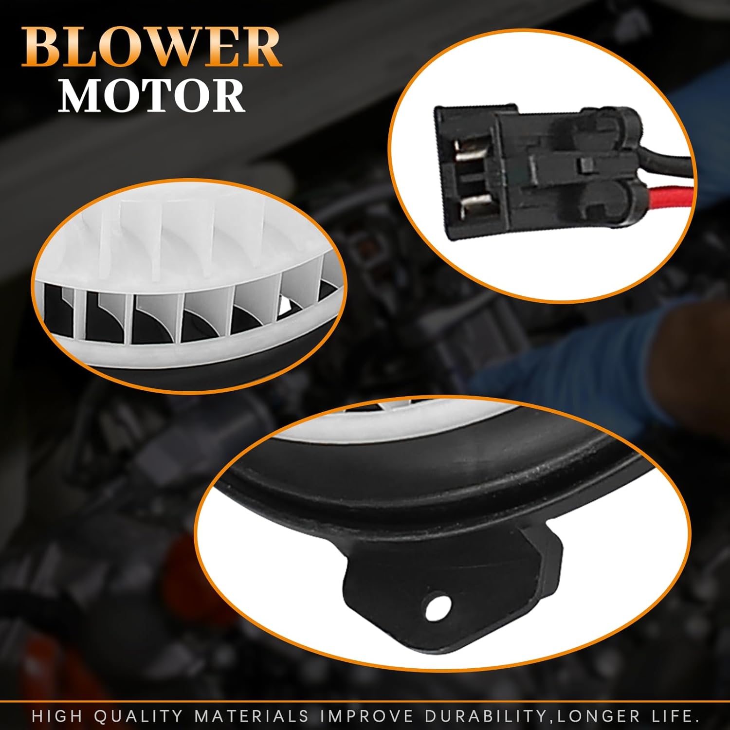 700070 AC Heater Front Blower Motor Fan Cage Fit for Chrysler Pacifica 2004-2008, Town & Country 2001-2007, Voyager 2001-2003, Dodge Caravan Grand Caravan 2001-2007, #75739 4885475AB 4885475AC