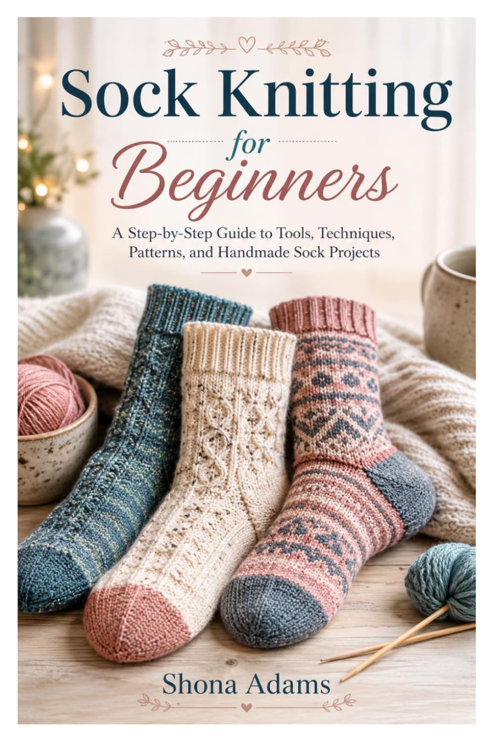Sock Knitting for Beginners: A Step-by-Step Guide to Tools, Techniques, Patterns, and Handmade Sock Projects
