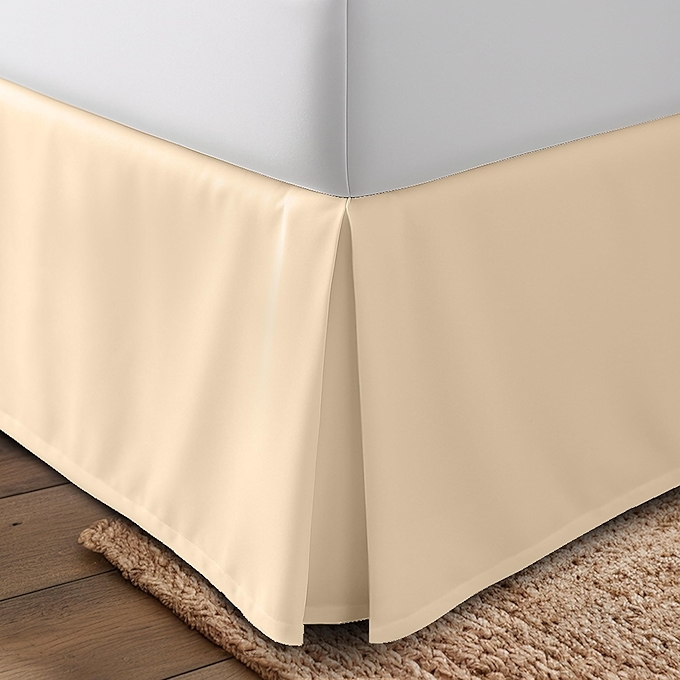 Utopia Bedding 皇后床裙 - 软质四层褶皱 - 易于适配 - 酒店品质 (灰色)