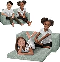 Vista 11 de Serta Perfect Sleeper Sofá Convertible Extra Ancho a Tumbona - Cómodo Sofá/Cama Plegable 2 en 1 para Niños, Crema